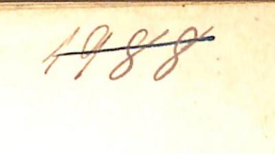 - (NSDAP-Gauarchiv und -museum Südhannover-Braunschweig), Von Hand: Signatur; '1988'. 