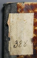 - (Landesrabbinerschule Franz Joseph in Budapest, Bibliothek), Etikett: Signatur; '388'. 