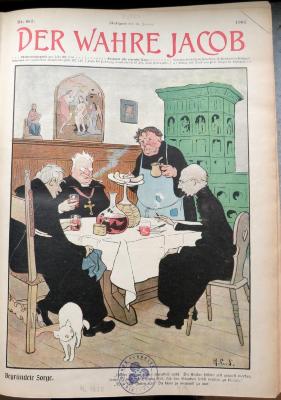 Zs 484 : 1905/06 : Der wahre Jacob : illustrierte Zeitschrift für Satire, Humor und Unterhaltung 1905/06.