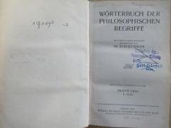 1 G 117 &lt;3&gt; -2 : Wörterbuch der philsophischen Begriffe: Zweiter Band L - Sch. (1910)