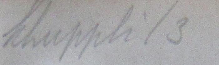 - (Keiper, Wolfgang), Von Hand: Name, Exemplarnummer, Notiz; 'Schuppli / 3'. 