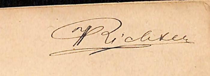 - (Richter, P.[?]), Von Hand: Name; 'P.[?] Richter'. 