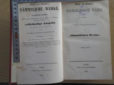 2 G 57-11/12 : Franz von Baader's sämmtliche Werke: Bd. 11-12. (1850/60)