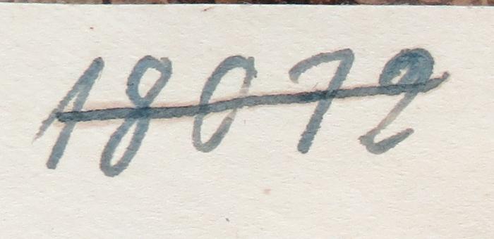 - (NSDAP-Gauarchiv und -museum Südhannover-Braunschweig), Von Hand: Signatur; '18072'. 