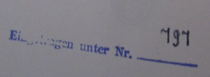 - (Magistrat von Großberlin), Stempel: Exemplarnummer; 'Eingetragen unter Nr. [###]'.  (Prototyp)