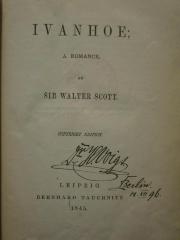III 80183 2. Ex.: Ivanhoe : a romance (1845)