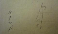 - (Dorn, [?]), Von Hand: Annotation; 'K p n x
log sn sk x'. 