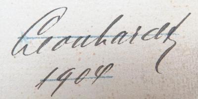 - (Leonhardt, [??]), Von Hand: Name, Datum; 'Leonhardt 1909[?]'. 