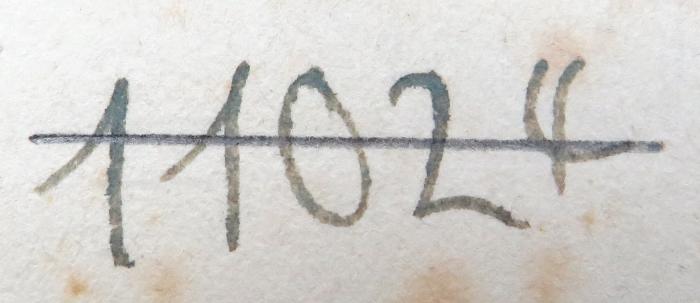 - (NSDAP-Gauarchiv und -museum Südhannover-Braunschweig), Von Hand: Signatur; '11024'. 