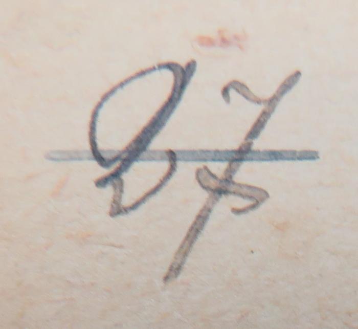 - (unbekannt), Von Hand: Nummer; '27'. 