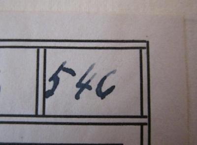  Beethovens Stammbuch (um 1930);- (Roeder, Baptist;Roeder, Edith), Von Hand: Exemplarnummer; '546'. 