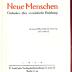 P 4341 : Neue Menschen. Gedanken über sozialistische Erziehung. (1924)