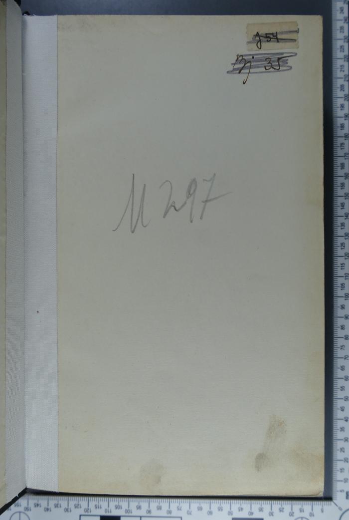 -, Von Hand: Signatur; 'M 297'