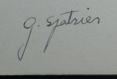 - (Spatzier, G. ), Von Hand: Exlibris, Name; 'G. Spatzier'. 