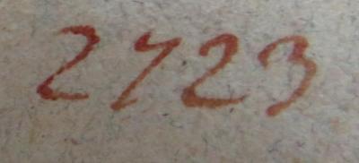 - (unbekannt;Wildmoser, Franz Xaver), Von Hand: Nummer; '2723'. 