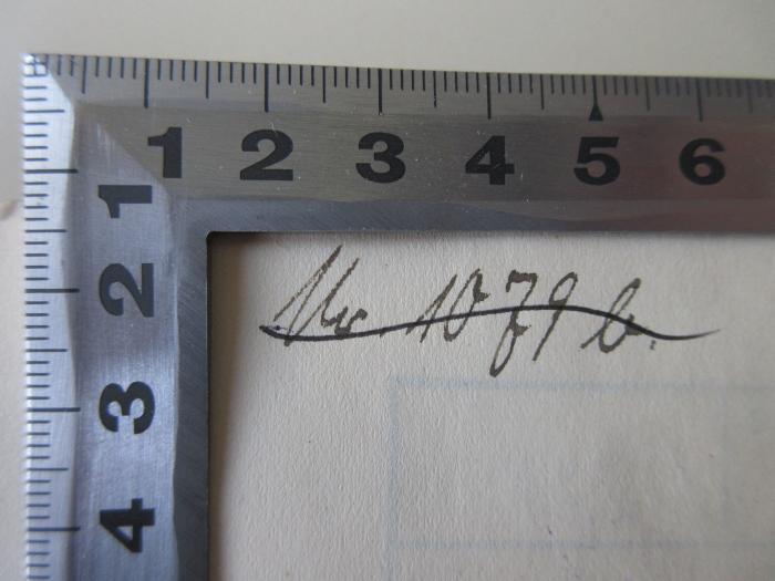 L 224 1898-1902 (ausgesondert) : Graf Posadowsky als Finanz-, Sozial- und Handelspolitiker an der Hand seiner Reden dargestellt 1898 - 1902 (1908);-, Von Hand: Nummer; 'Nr.[?] 1079 b.'