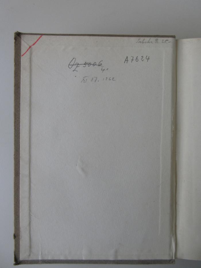 L 224 1902-1904 (ausgesondert) : Graf Posadowsky als Finanz-, Sozial- und Handelspolitiker an der Hand seiner Reden dargestellt 1902 bis 1904 (1911);-, Von Hand: Nummer; 'XI 17. 1862'