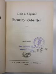 Schriften für das deutsche Volk. 1. Deutsche Schriften