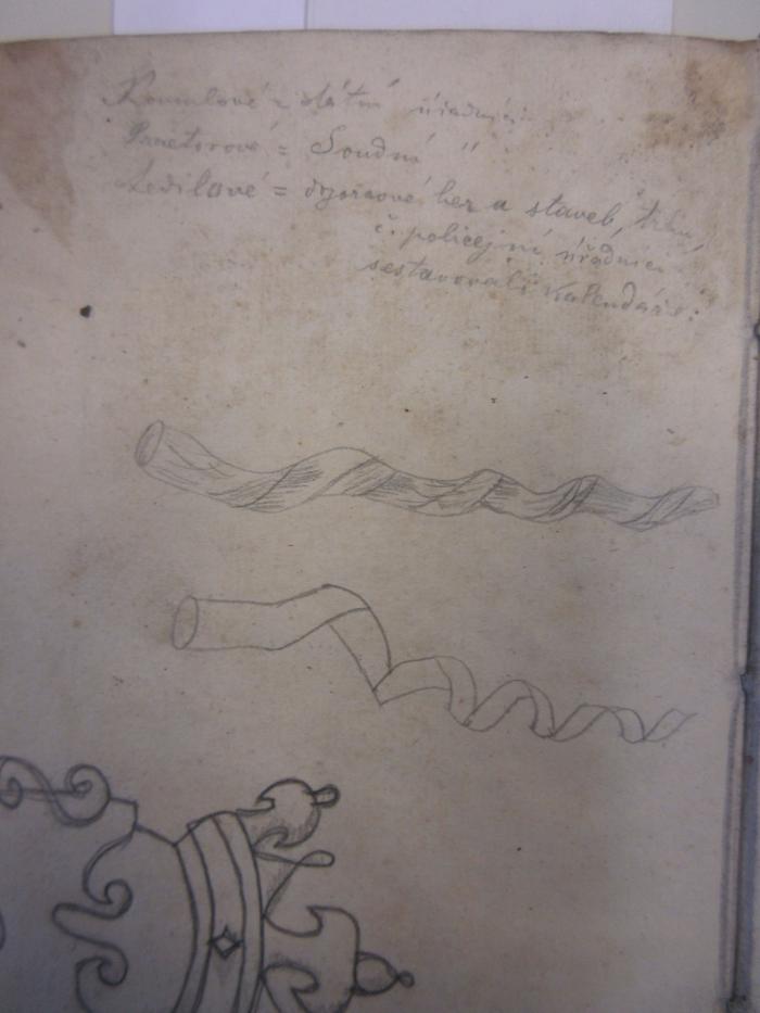 - (unbekannt), Von Hand: Abbildung, Notiz; 'diverse Skizzen [...]'. 