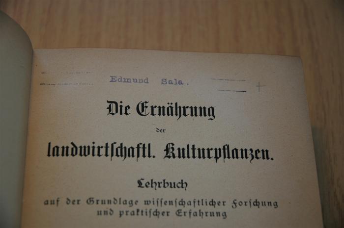 - (Sala, Edmund), Stempel: Name; 'Edmund Sala.'.  (Prototyp)