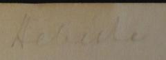 - (Heberle, Rudolf), Von Hand: Autogramm; 'Heberle'. 