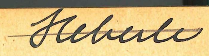 - (Heberle, Rudolf), Von Hand: Autogramm; 'Heberle [durchgestrichen]'. ;A 12493 : Laglig eller revolutionär fackföreningsrörelse? (1919)