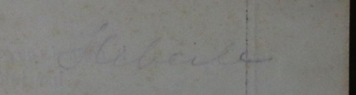 - (Heberle, Rudolf), Von Hand: Autogramm; 'Heberle'. 