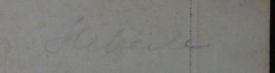 - (Heberle, Rudolf), Von Hand: Autogramm; 'Heberle'. 