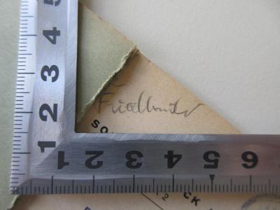 Cm 200 (ausgesondert) : Landes-Wohlfahrtskongreß in New Orleans (1943);- (Friedländer, [?]), Von Hand: Name, Notiz; '[Spend]e [Prof.] Friedländer'. 