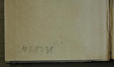 - (Antiquariat Baltika), Von Hand: Nummer; 'N 28738'. 