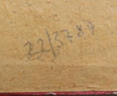 - (unbekannt;V. V. Straka (Kolín)), Von Hand: Nummer; '22/3787'. 