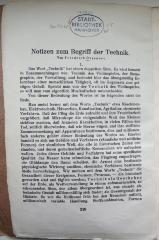 Kps 9768 : Notizen zum Begriff der Technik. ([1931])