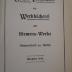  Bücher-Verzeichnis der Werkbücherei der Siemens-Werke ([1914])