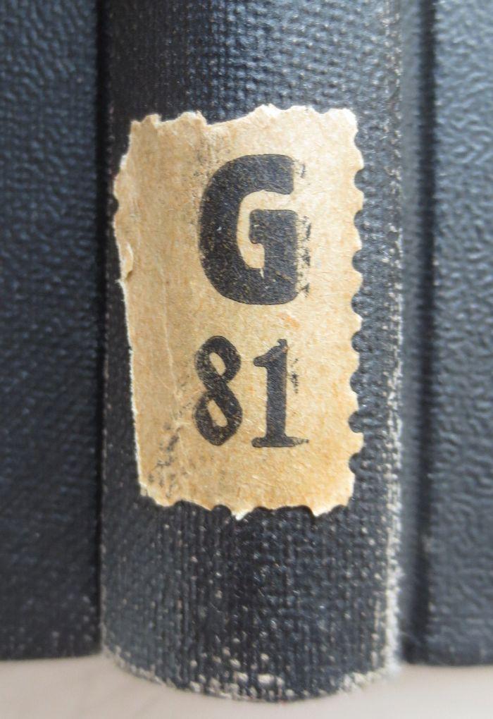 MB 11839;MB 1,61,21/B-F ; ;: Der Bürgerkrieg in Frankreich (1920);- (unbekannt), Etikett: Signatur; 'G 81'. 