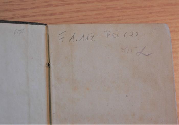 -, Von Hand: Zeichen; '715 [L?]'