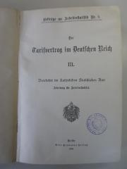 Q 642 5 (ausgesondert) : Der Tarifvertrag im Deutschen Reich III. (1906)