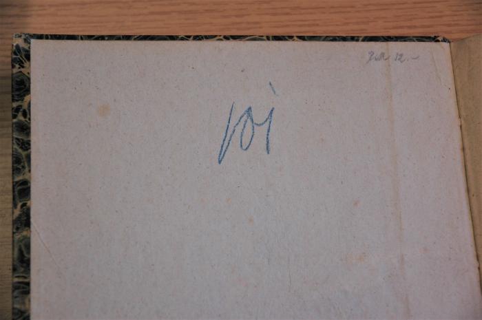 -, Von Hand: Notiz; 'roi'