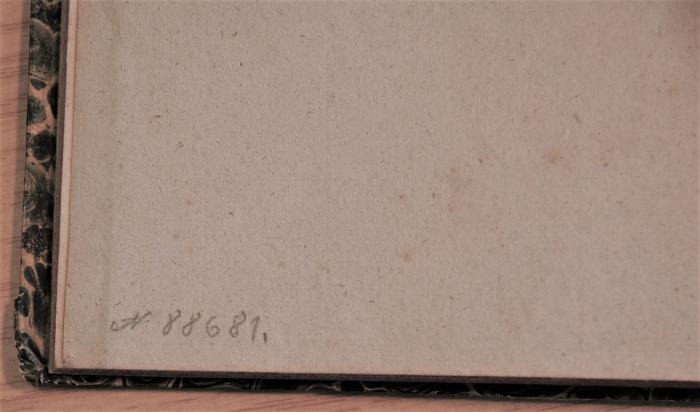- (Antiquariat Baltika), Von Hand: Nummer; 'N 88681.'. 
