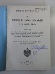 Q 642 7 (ausgesondert) : Die Fortschritte der amtlichen Arbeitsstatistik in den wichtigsten Staaten - 2. Teil
Italien, Spanien, Nierderlande, Schweden, Norwegen, Dänemark, Schweiz, Ungarn, Rußland mit Finnland, Kanada, Neu-Seeland, Australischer Staatenbund (Neu Süd-Wales, Viktoria, Queensland, West-Australien, Süd-Australien, Tasmanien) und Nachtrag zum ersten Teil (1908)