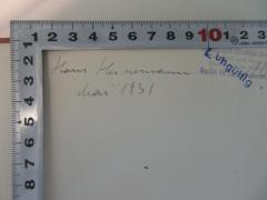 - (Heinemann, Hans), Von Hand: Name, Datum; 'Hans Heinemann
Mai 1931'. 
