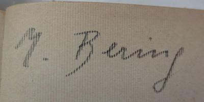  Peter Schlemihl (o.J.);- (Bering, M.), Von Hand: Autogramm, Name; 'M. Bering'. 
