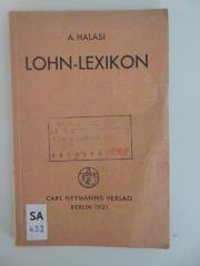 SA 432 : Lohn-Lexikon (1931)