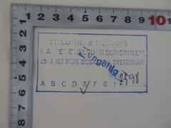 - (Bibliothek des Instituts für Arbeiterbildung Berlin-Dahlem), Stempel: Name, Ortsangabe, Signatur; 'Bibliothek des Instituts für Arbeiterbildung BLN-Dahlem ab XI/69 Neue Signatur u. Systematik 
E 2598'. 