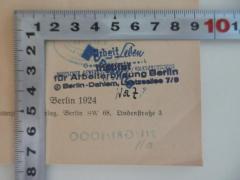 - (Institut für Arbeiterbildung Berlin-Dahlem), Stempel: Name, Ortsangabe; 'Institut für Arbeiterbildung Berlin
Berlin-Dahlem, Lentzeallee 7/9
[Nol Z]'. 