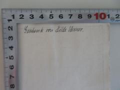 - (Werner, Hilde), Von Hand: Widmung; 'Geschenk von Hilde Werner'. 