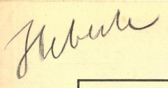 -, Von Hand: Autogramm; 'Heberle';K 1347 : Lietuvos žemlapis (Lithuania) (1922)