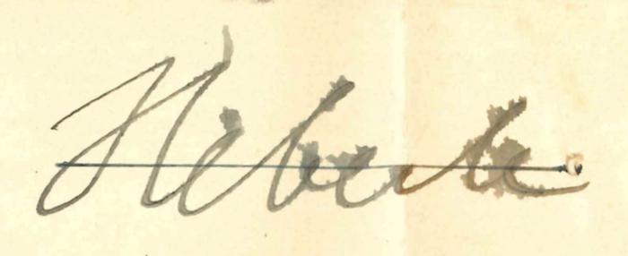 K 1347 : Lietuvos žemlapis (Lithuania) (1922);-, Von Hand: Autogramm; '"Heberle" [durchgestrichen und verwischt]'