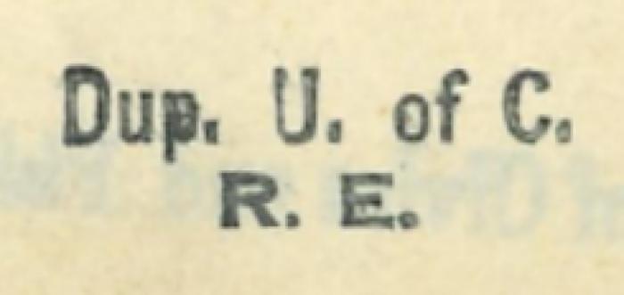 -, Stempel: Zeichen; 'Dup. U. of C. R. E.';II 17280 : Opinion and award : Tribunal especial de límites entre Guatemala y Honduras. Opinión y laudo (1933)