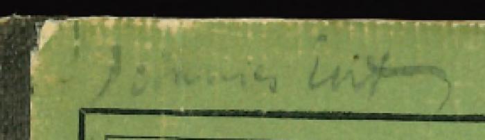 -, Von Hand: Autogramm, Notiz; '"F. Tönnies Zeit[...]"';X 5700 (26.1905) : Statistisches Jahrbuch für das Deutsche Reich ; 26 (1905)