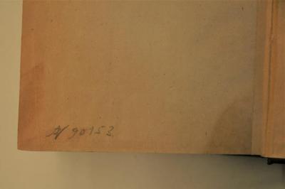 - (Antiquariat Baltika), Von Hand: Nummer; 'N 90153'. 